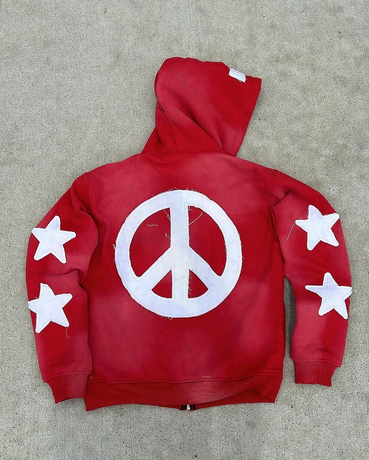 Red DG Embroidered Zip-Up